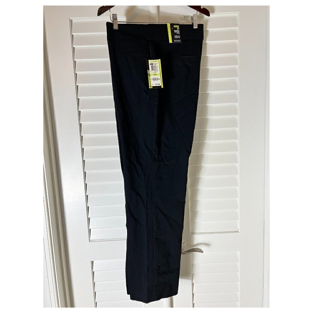 Style & Co Black Straight Leg Dress Pants, 18W